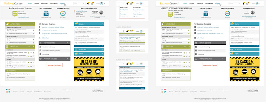 BYU Pathway Portals web applications