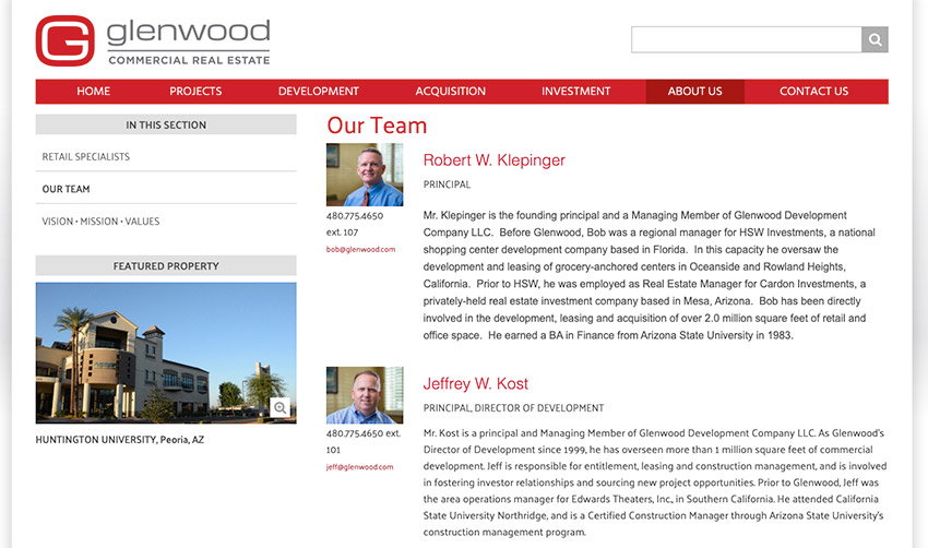 Glenwood Commercial Real Estate Site